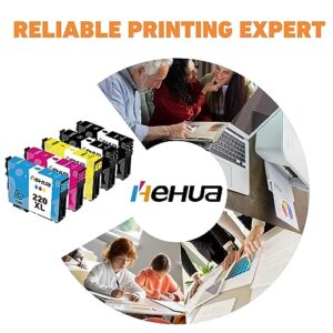 Hehua Remanufactured 220XL Ink Cartridges Replacement for Epson 220 Ink Cartridges T220XL 220 XL Combo Pack for WorkForce WF-2760 WF-2750 WF-2630 WF-2650 WF-2660 XP-420 XP-424 XP-320 Printer, 10 Packs