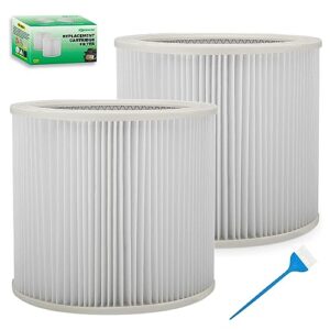2 pack replacement cartridge filter for stanley 08-2501 for most 5-18 gallon wet/dry vacuum cleaners models# sl18115 sl18115p sl18116 sl18116p sl18117 sl18701p-10a sl18191p sl18199p