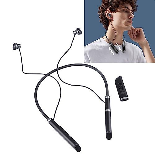 Tangxi Bluetooth5.3 Headphones, Noise Cancelling Strong Bass Stereo Neckband Bluetooth5.3 Headphones, Sweatproof Waterproof Wireless Sports Earbuds for Sports, Music, Conference