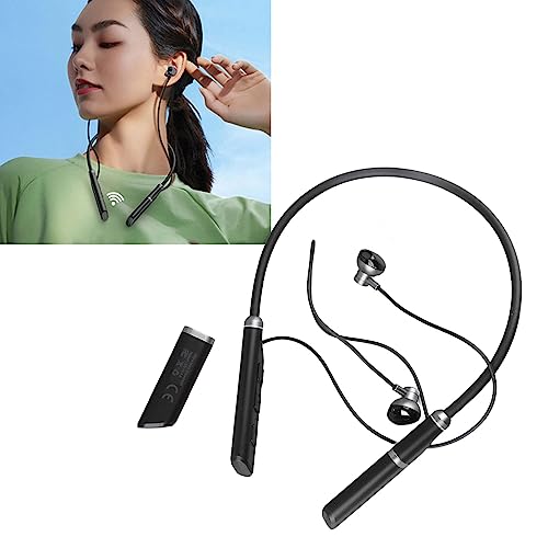 Tangxi Bluetooth5.3 Headphones, Noise Cancelling Strong Bass Stereo Neckband Bluetooth5.3 Headphones, Sweatproof Waterproof Wireless Sports Earbuds for Sports, Music, Conference