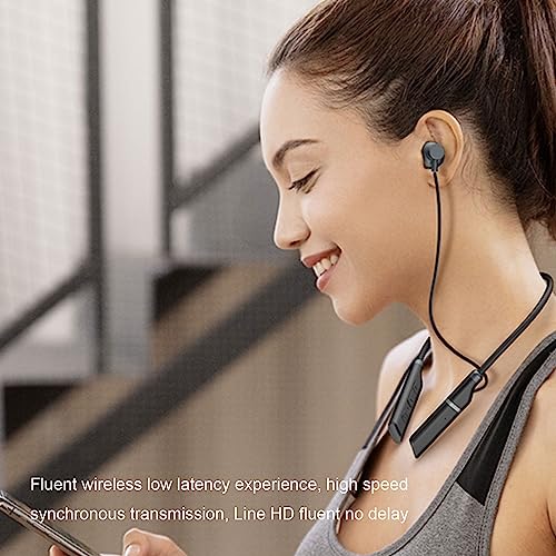 Tangxi Bluetooth5.3 Headphones, Noise Cancelling Strong Bass Stereo Neckband Bluetooth5.3 Headphones, Sweatproof Waterproof Wireless Sports Earbuds for Sports, Music, Conference