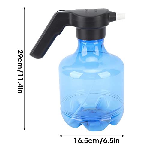 Deosdum 3L Electric Watering Plant Spray Bottle PP 800 Mah Rotating Nozzle Automatic Garden Sprayer Can for Indoor Outdoor Plants (Blue)