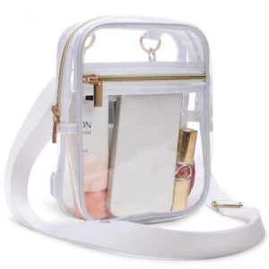bunnychill clear bag stadium approved, women clear crossbody purse bag, clear stadium bags for sporting events, concerts