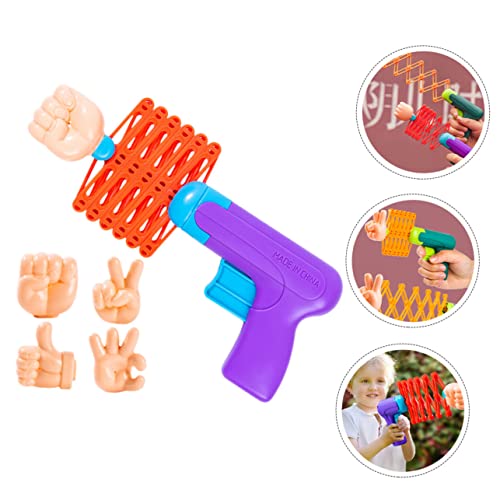 ibasenice Indoor Playset 1 Set Retractable Fist Toy Plastic Playes Kids Robot Toys for Toddlers Robot Toy Toy Prank Toy Telescopic Toys Office Prank Toy Launcher