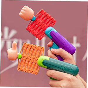 ibasenice Indoor Playset 1 Set Retractable Fist Toy Plastic Playes Kids Robot Toys for Toddlers Robot Toy Toy Prank Toy Telescopic Toys Office Prank Toy Launcher