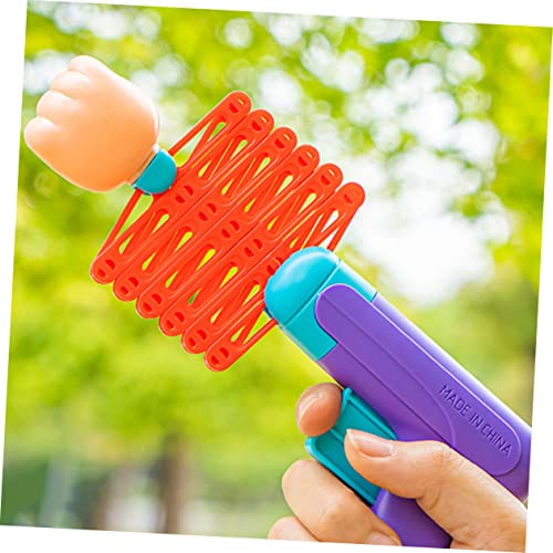 ibasenice Indoor Playset 1 Set Retractable Fist Toy Plastic Playes Kids Robot Toys for Toddlers Robot Toy Toy Prank Toy Telescopic Toys Office Prank Toy Launcher