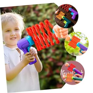 ibasenice Indoor Playset 1 Set Retractable Fist Toy Plastic Playes Kids Robot Toys for Toddlers Robot Toy Toy Prank Toy Telescopic Toys Office Prank Toy Launcher