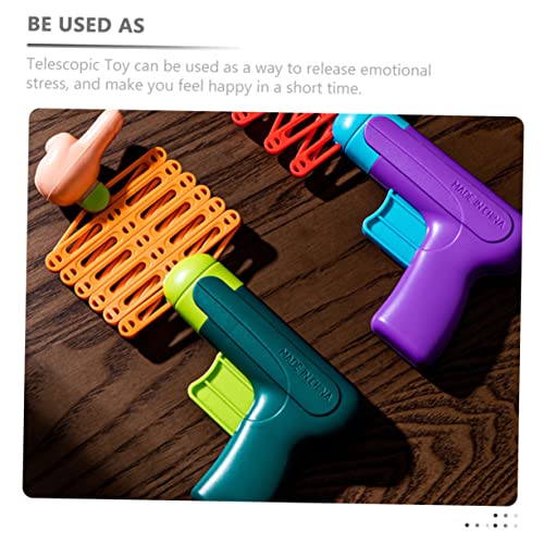 ibasenice Indoor Playset 1 Set Retractable Fist Toy Plastic Playes Kids Robot Toys for Toddlers Robot Toy Toy Prank Toy Telescopic Toys Office Prank Toy Launcher