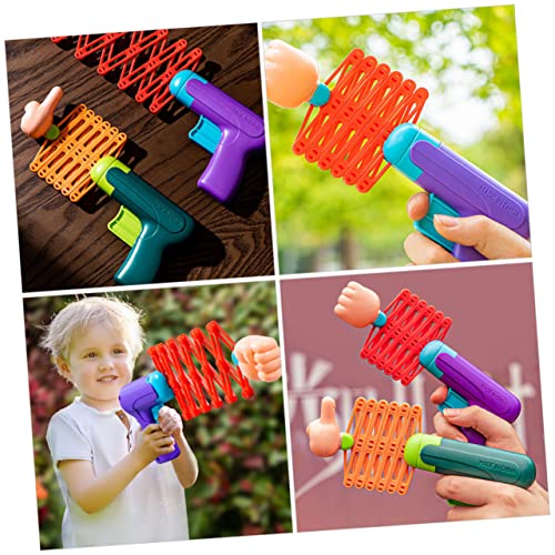 ibasenice Indoor Playset 1 Set Retractable Fist Toy Plastic Playes Kids Robot Toys for Toddlers Robot Toy Toy Prank Toy Telescopic Toys Office Prank Toy Launcher