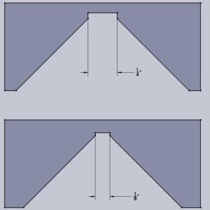 Chamfer Guide for a Stanley No. 9-1/2 Block Plane, 1/4"