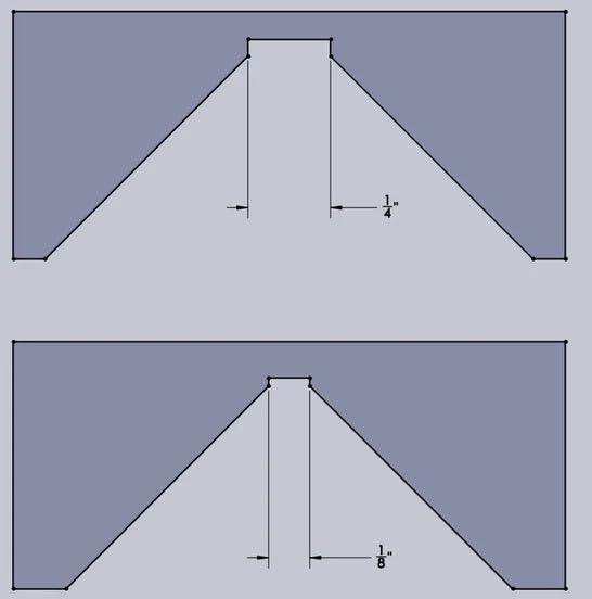 Chamfer Guide for a Stanley No. 9-1/2 Block Plane, 1/4"