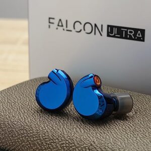 hifigo dunu falcon ultra 1dd in-ear monitors, upgraded single dynamic driver with magnesium alloy diaphragm iems in-ear earphones (klein blue)