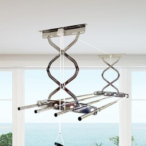 hardwell, wall and ceiling clothes drying rack, steel
