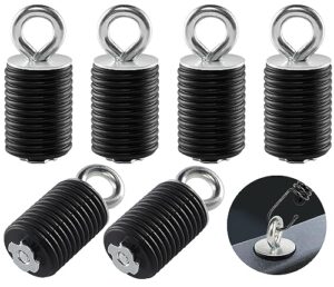 daydoor atv anchors, general tie down anchor, utv lock and ride 2" bed anchor compatible with polaris ranger 1000 xp 900 xp 800 700 500 570 with 1-7/16" hole (6 pcs,black)
