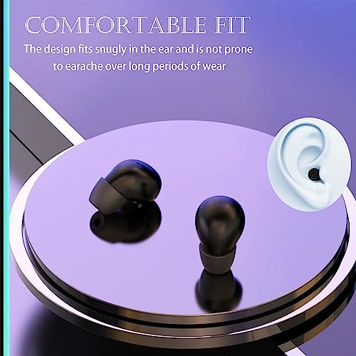 Xmenha Wireless Invisible Ultra Small Bluetooth Smallest Earbuds for Sleep Hidden Ear Buds Sleep Invisible Earbuds Wireless Bluetooth Hidden Sleeping Earbuds for Side Sleepers Micro Earphones