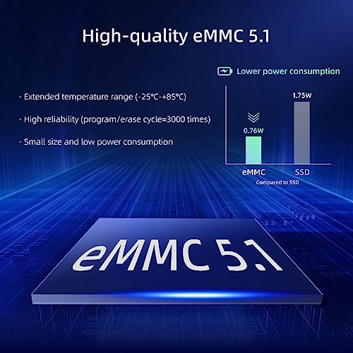 MeLE Overclock3C Mini PC Windows 11 Pro Micro PC Celeron N5095(4C/4T, up to 2.9Ghz, TDP 15W) 16GB DDR4 512GB ROM Small Desktop Computer with 2 X HDMI 4K@60Hz, USB-C, WiFi 6, BT5.2, VESA Mount