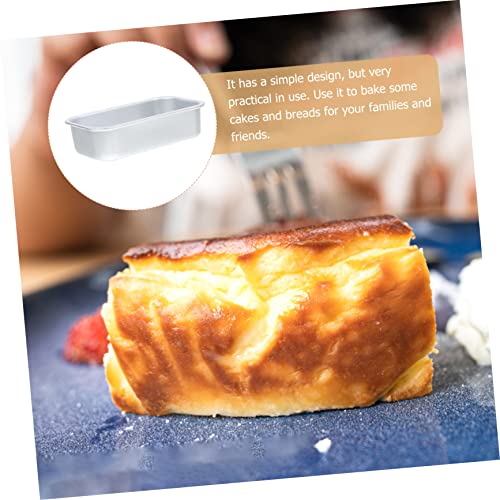 Hemoton 8pcs Aluminum Cake Pans Cupcake Baking Pan Non Stick Baking Sheet Loaf Baking Dish Stainless Steel Meatloaf Baking Pan Bread Baking Household Baking Plate Kitchen Supplies Toast