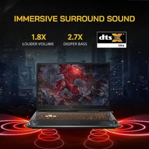 asus 2022 TUF A17 17.3'' 144Hz FHD Gaming Laptop, AMD Ryzen 5 4600H, NVIDIA GeForce GTX 1650, 16GB RAM, 512GB PCIe SSD, RGB Backlit Keyboard, Win 11 Pro, Bonfire Black, 32GB Snowbell USB Card