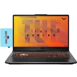 ASUS TUF Gaming A17 Gaming & Entertainment Laptop (AMD Ryzen 5 4600H 6-Core, 32GB RAM, 1TB PCIe SSD, GeForce GTX 1650, 17.3" 144Hz Full HD (1920x1080), WiFi, Win 11 Home) with Dockztorm Hub