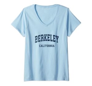 berkeley california ca vintage athletic sports design v-neck t-shirt