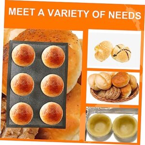 Housoutil Oven Bread Mold Silicone Candy Mold Glass Baking Dish Tray Mold Cookie Silicone Baking Pan Dome Mousse Baking Supplies Bread Baking Tray Bakery Bread Mold Silicone Fiberglass Jelly