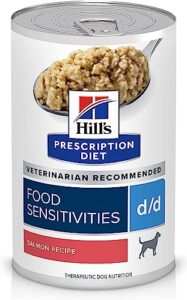 hill's d/d skin/food sensitivities salmon formula canned dog food, 13 oz, pack of 6