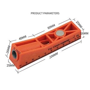 Pocket Hole Jig Kit, Pocket Slant Hole Jig Woodworking Locator Tool for Woodworking Angle Drilling Holes, Angle Carpentry Locator Jig