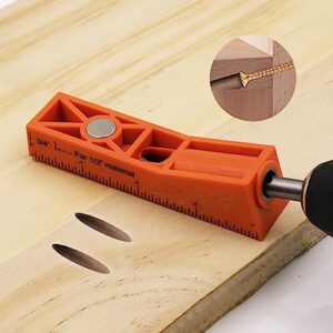 Pocket Hole Jig Kit, Pocket Slant Hole Jig Woodworking Locator Tool for Woodworking Angle Drilling Holes, Angle Carpentry Locator Jig