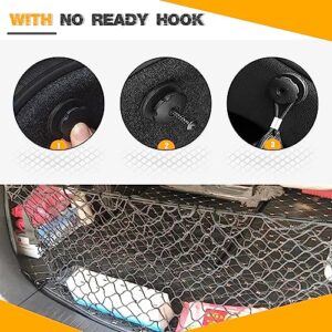 Car Cargo Net, Car Trunk Cargo Storage Organize Net Stretchable with Hooks,SUV Car Interior Accessories for Cars, Trucks, SUV, Car Interior Accessories(35.4x15.8 Inch)