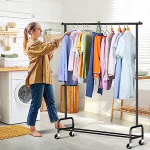 SLEEPING LAMB 54'' Hanging Garment Bags for Closet Storage and Heavy Duty Clothing Racks for Hanging Clothes