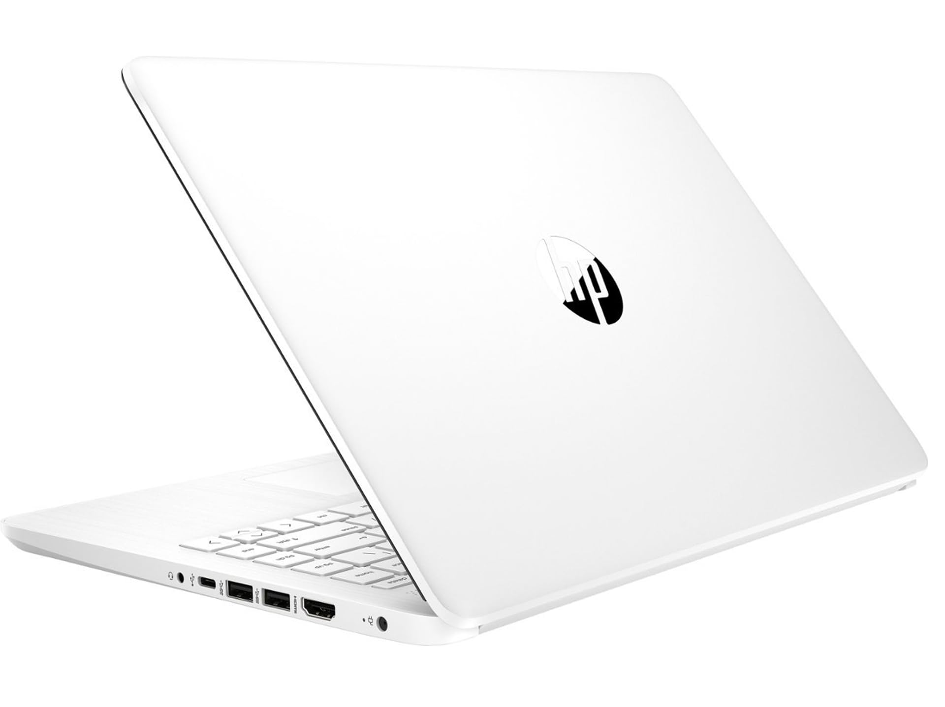 HP 14 HD Laptop, 2023 Newest Upgrade, Intel Intel Celeron N4120(4-core), 16GB RAM, 576GB(64GB SSD+512GB Card), Webcam, Bluetooth, USB-C, White, Windows 11, School and Business Ready, ROKC HDMI Cable