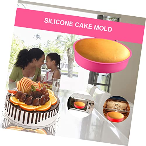 NOGRAX Baking Random Bakeware Wedding Making Stick Inch Non Non-Stick Supplies Birthday Anniversary Dog Tray Accessories for Pan Reusable Color Hot Kitchen Pancake Bread Silicone Pan