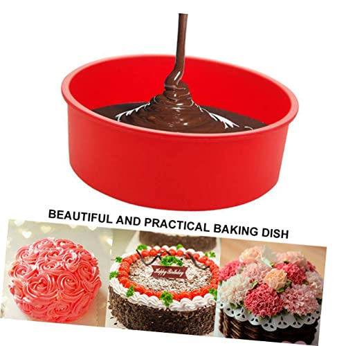 NOGRAX Baking Random Bakeware Wedding Making Stick Inch Non Non-Stick Supplies Birthday Anniversary Dog Tray Accessories for Pan Reusable Color Hot Kitchen Pancake Bread Silicone Pan