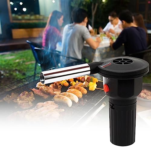 LONGSHENGDA Electric Blower Fan Grill Accessories Hair Dryer Fire Tools Aluminum Alloy Kitchen Tool for Picnic Camping Cooking