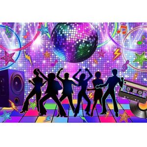 70s disco party backdrop disco party decorations disco backdrop disco ball backdrop disco wall backdrop retro photography photo booth background for disco birthday party supplies 59x39in (colorful 1)