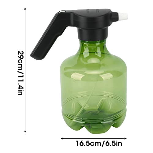 Miokycl 3L Electric Watering Plant Spray Bottle PP 800 Mah Rotating Nozzle Automatic Garden Sprayer Can for Indoor Outdoor Plants (Green)