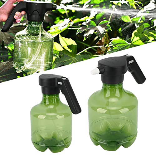 Miokycl 3L Electric Watering Plant Spray Bottle PP 800 Mah Rotating Nozzle Automatic Garden Sprayer Can for Indoor Outdoor Plants (Green)