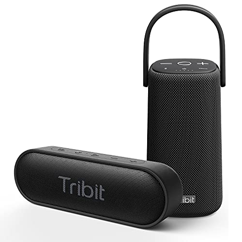 Tribit Upgraded StormBox Pro Black Portable Bluetooth Speaker and XSound Go Blue Bluetooth Speaker