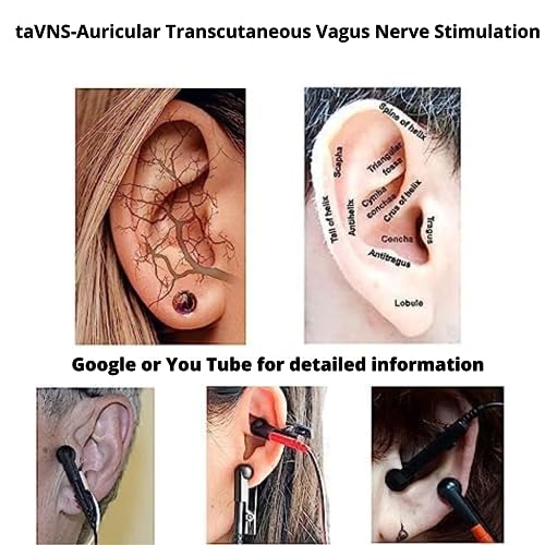 Vagus Nerve Stimulator Ear Clip Compatible with Vagus Nerve Device 2,5 mm Port accompanied by a Vagus Nerve Book