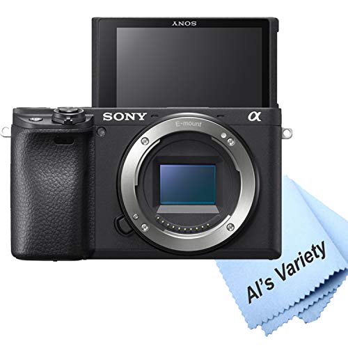Sony a6400 Mirrorless Digital Camera Body Only (No Lens) + 64GB Memory + Case+ Steady Grip Pod + Tripod+ Software Pack + More (30pc Bundle) (Renewed)