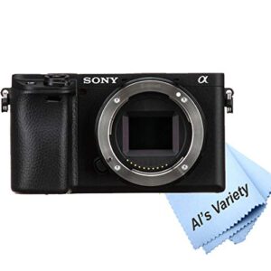 Sony a6400 Mirrorless Digital Camera Body Only (No Lens) + 64GB Memory + Case+ Steady Grip Pod + Tripod+ Software Pack + More (30pc Bundle) (Renewed)