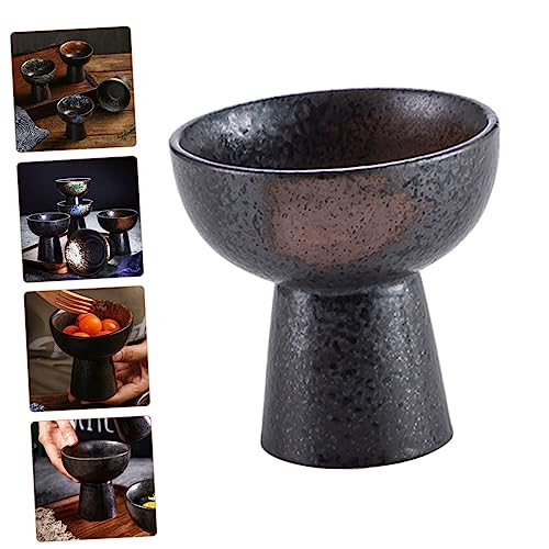 OKUMEYR Parfait Bowl Ceramic Ice Cream Bowl s Sundae Cups Stemmed Cocktail Glasses Decorative Wine Glasses Mini Wine Glasses Mini Dessert Cup Ceramic Bowl Trifle Dish Cake Bowl Tall Feet