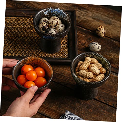 VILLFUL Ceramic Ice Cream Bowl Cups Small Glass Bowls Steaming Egg Bowl Decorative Wine Glasses Mini Dessert Cup Glass Dessert Bowls Trifle Dish Ice Cream Cup Ceramic Bowl Snack Bowl Glass