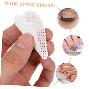 BIUDECO 200 Sheets Eyelash Cleaning Pads Gel Remover Pads Nail Cotton Pads Lint Free Nail Wipes Travel Wet Wipes Eyelash Gel Travel Supplies Makeup Remover Wipes Travel Size Nail Pads