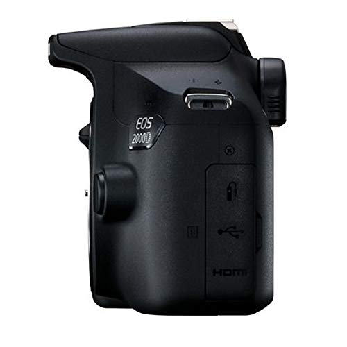 Canon EOS 2000D (Rebel T7) DSLR Camera w/EF-S 18-55mm F/3.5-5.6 Zoom Lens + 128GB Memory + Case + Tripod + Filters (36pc Bundle) (Renewed)