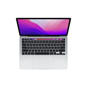 Apple 2022 MacBook Pro M2 Chip (13-inch, 8GB RAM, 512GB SSD Storage) (QWERTY English) Silver (Renewed Premium)