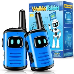 kids walkie talkies toys for boys: comedyfun mini robots walkies talkies 2 pack christmas birthday gifts for 3 4 5 6 year old boys toys for 3 4 5 6-8 year old boy camping hiking outdoor games