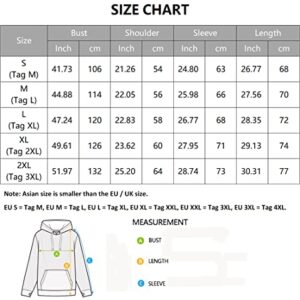 WINKEEY Unisex Lucky Me I See Ghosts Sweatshirt Rapper Long Sleeve Hip Pop Hooded Hoodie for Women (XL,Space)