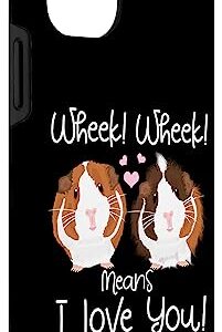 iPhone 14 Pro Wheek I Love You Guinea Pig Clothes Cavy Gift Guinea Pig Case