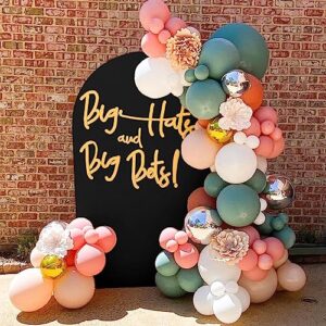 Spandex Wedding Arch Cover Black Stretch Chiara Backdrop Stand Cover 5 ft by 2.1ft Arch Backdrop Covers for Round Top Arch Wall Backdrop Bridal Shower Ceremony Birthday Decor Fitted Backdrop Fabric